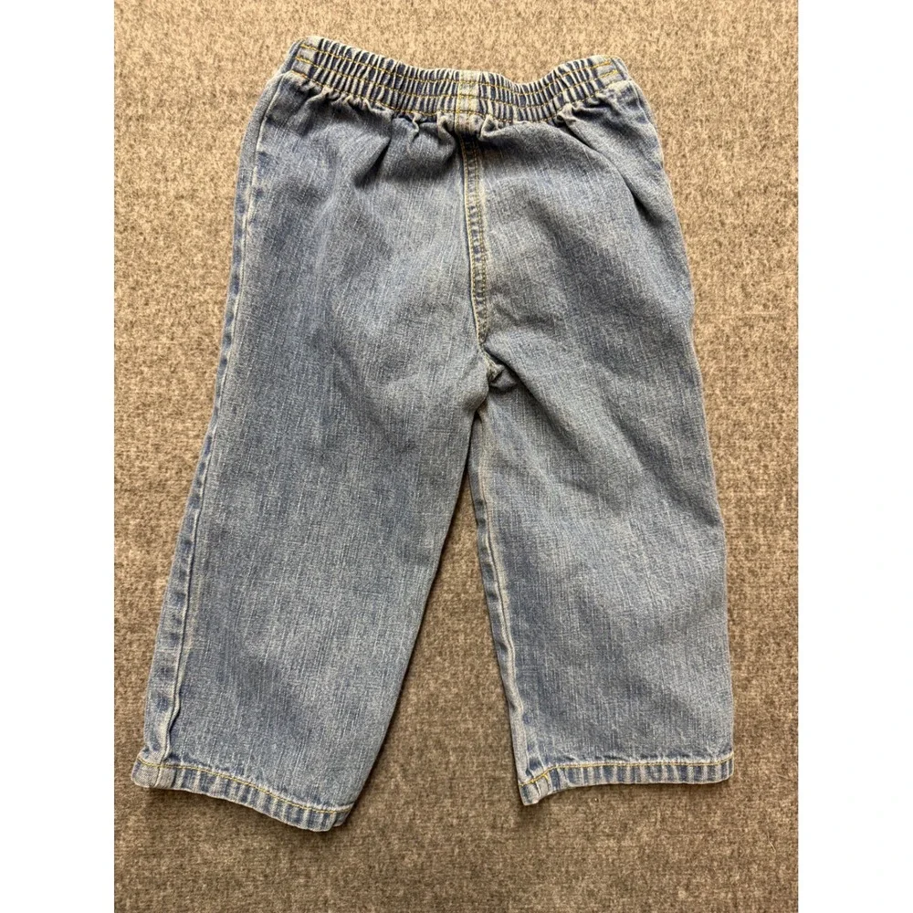 Gymboree Vintage 2004 Toddler Girls Poodle Embroidered Denim Jeans Blue 2T